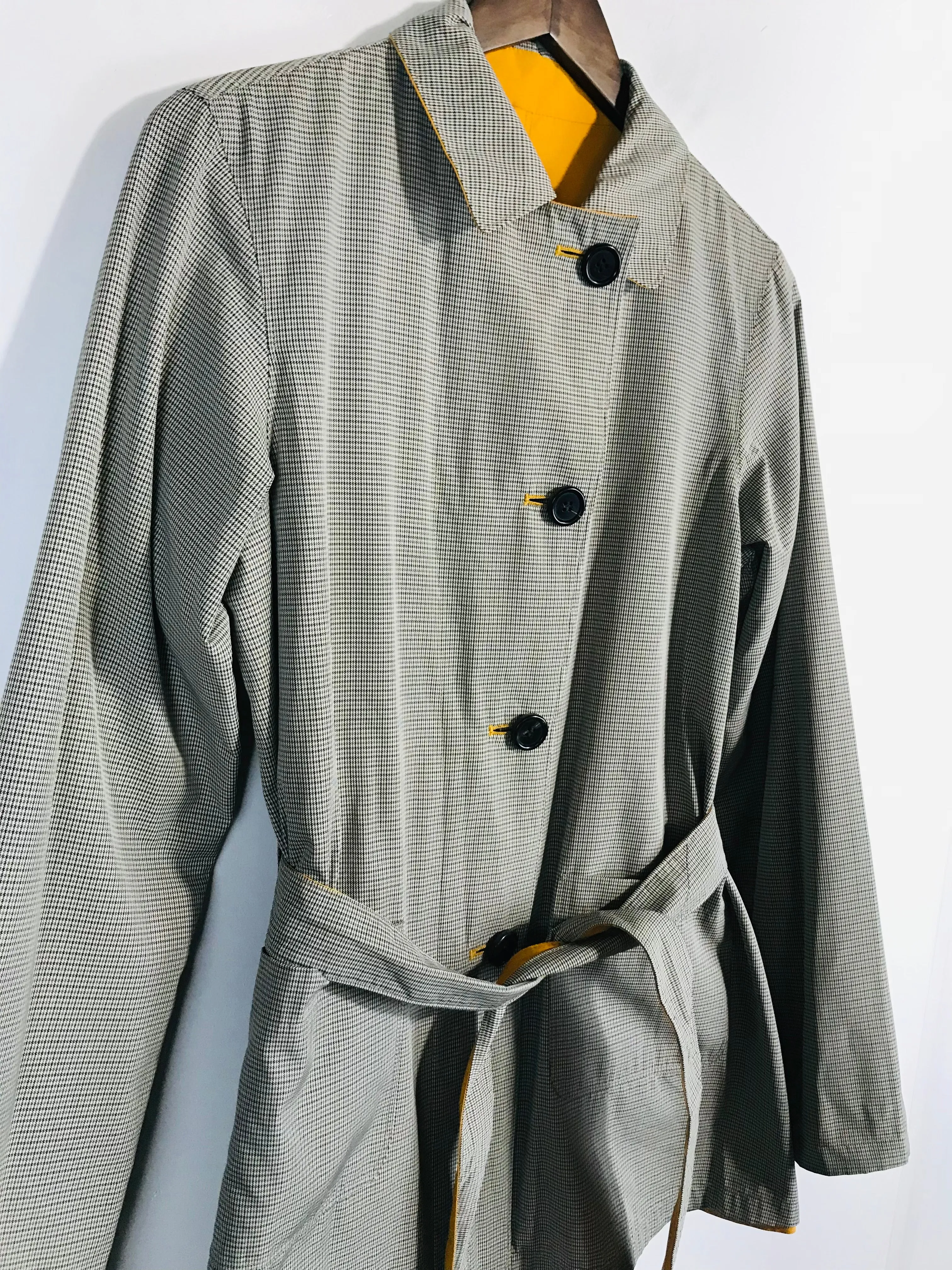 Aquascutum Women's Reversible Trench Coat | UK12 | Yellow
