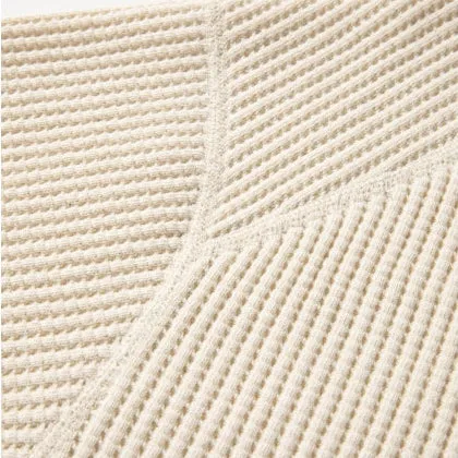 Big Waffle High-Neck Sweater - Ivory (Ecru)