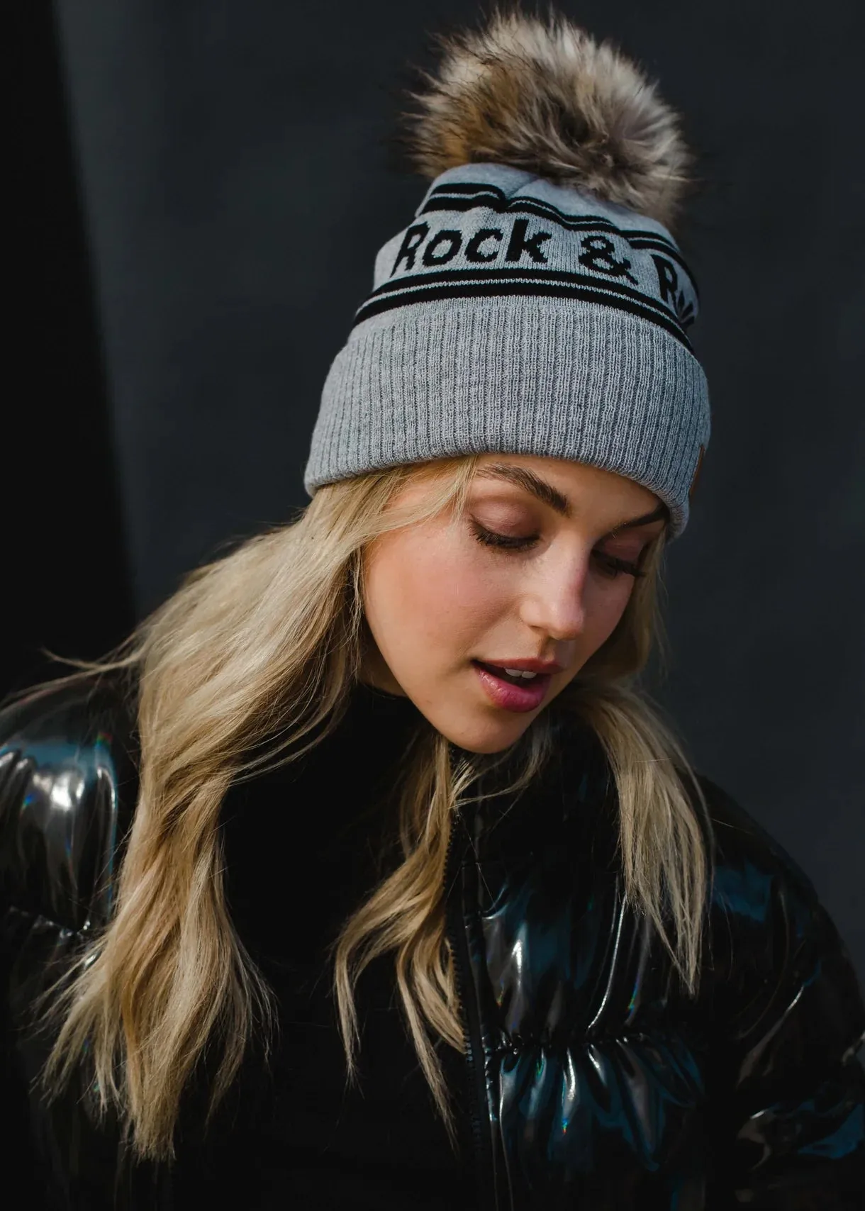 Black & Grey R & R Hat