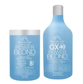 Bleaching Powder   Creamy OX Hair Discoloration Kit 2 Itens - New Liss Hair