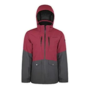 'Boulder Gear' Men's Downslide WP Jacket - Maroon