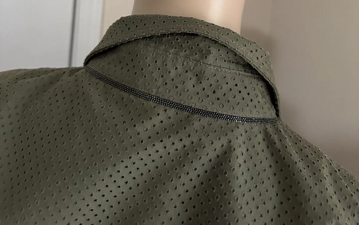 Brunello Cucinelli Mesh Utility Jumpsuit MILITARY Size L New $4350