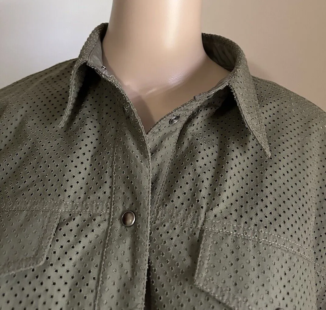 Brunello Cucinelli Mesh Utility Jumpsuit MILITARY Size L New $4350