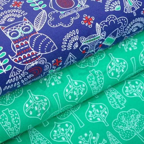 Cotton Jersey - Trollskog - Green
