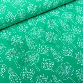 Cotton Jersey - Trollskog - Green