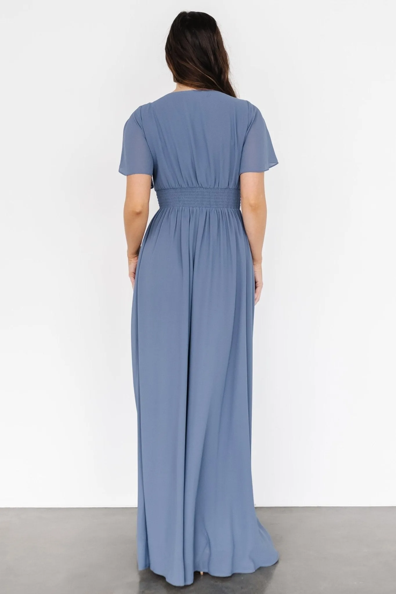 Elchic High Waist Georgette Maxi Dress