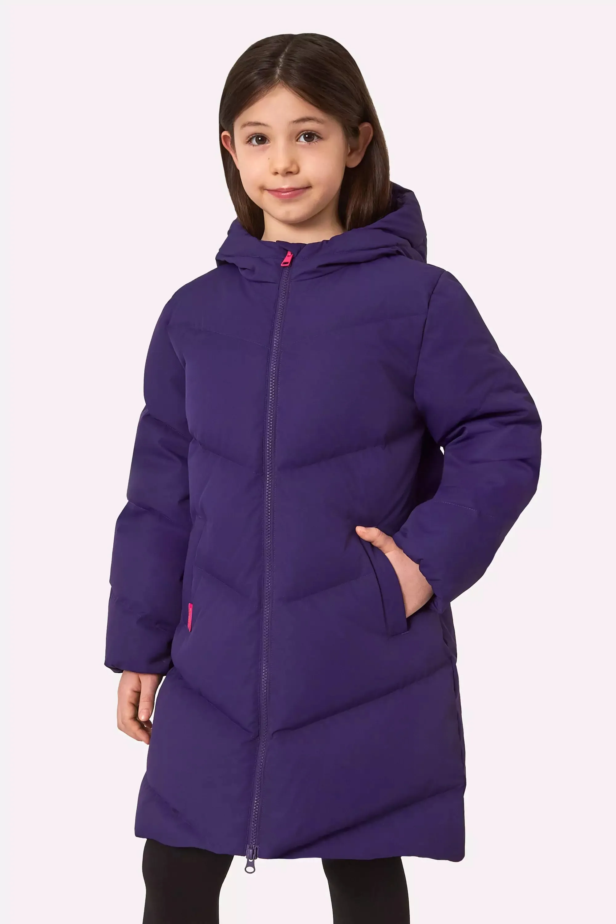 Girl’s Down Medium Length Parka