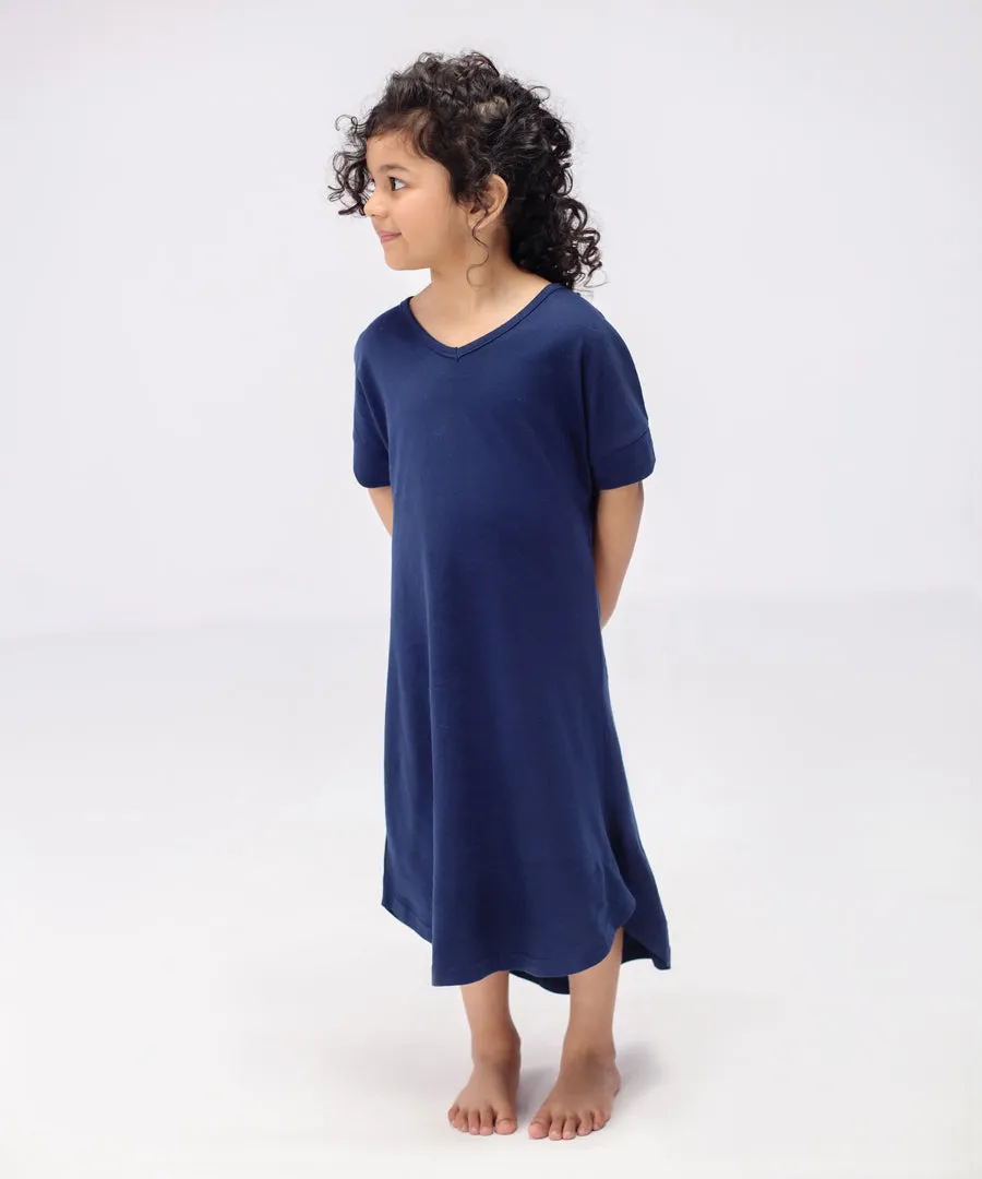 Girls' V-Neck Maxi Dress