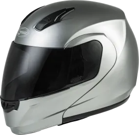 GMax 72-5023 MD-04 Modular Helmet Metallic Silver
