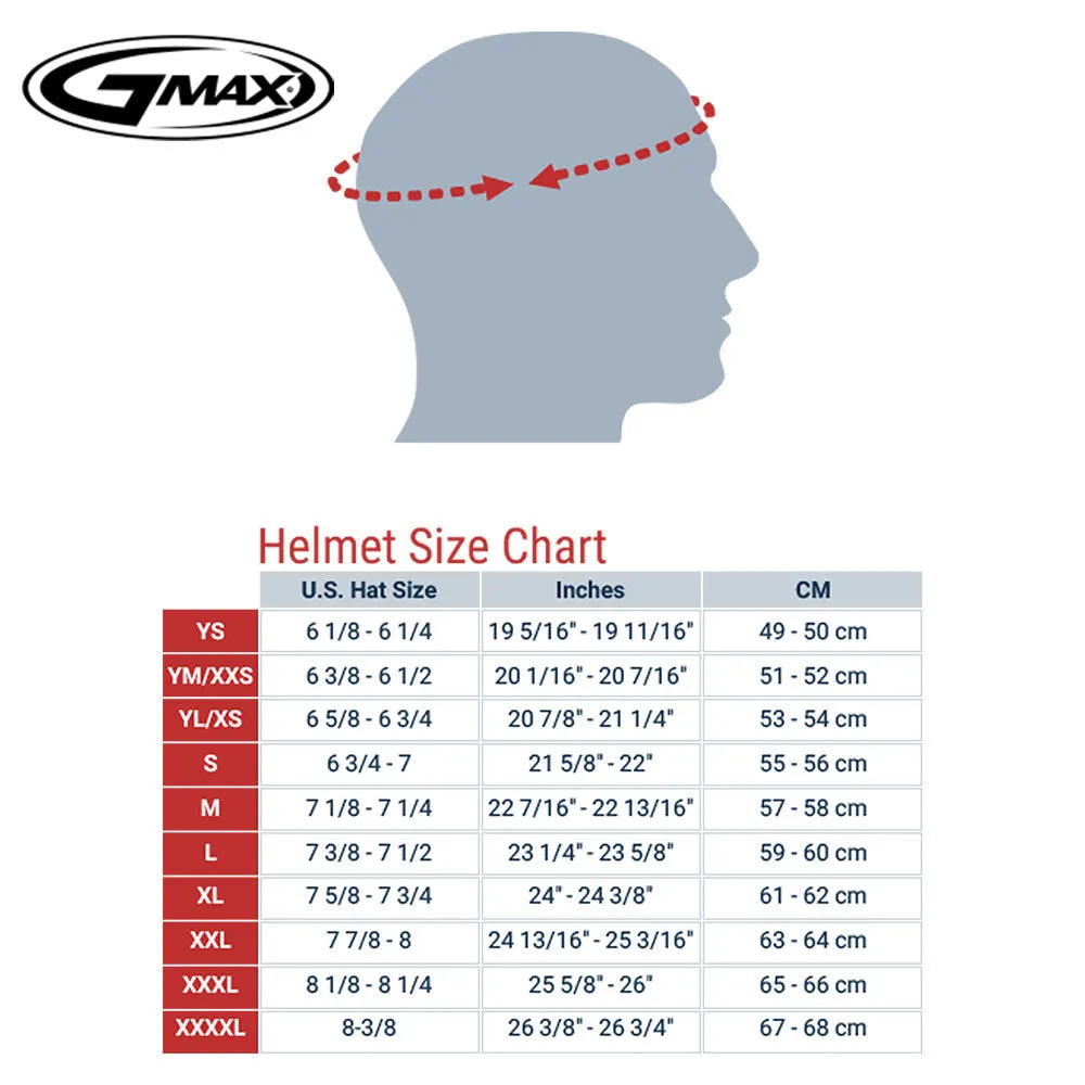 GMax 72-5023 MD-04 Modular Helmet Metallic Silver