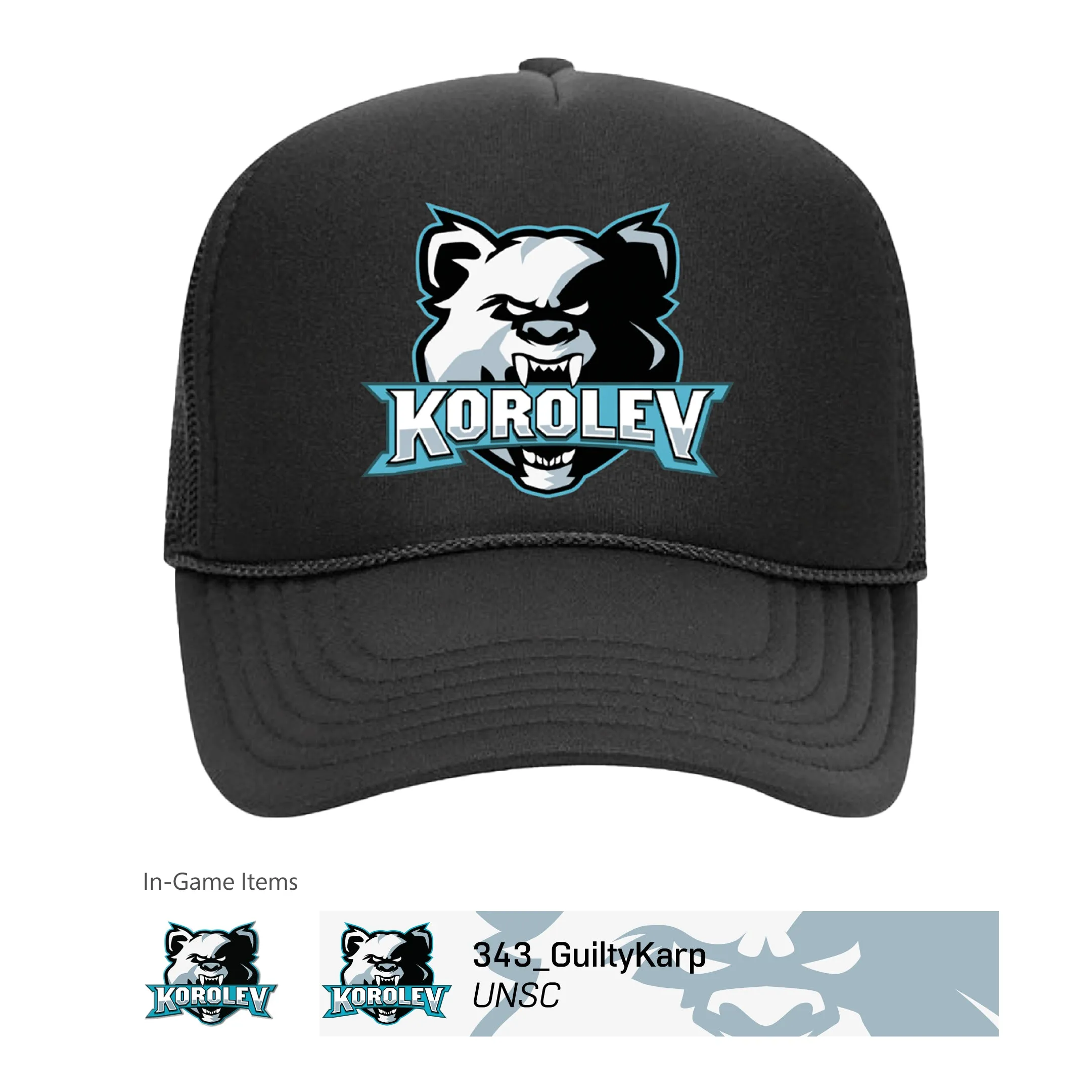 Halo Infinite Korolev Grizzlies Trucker Hat