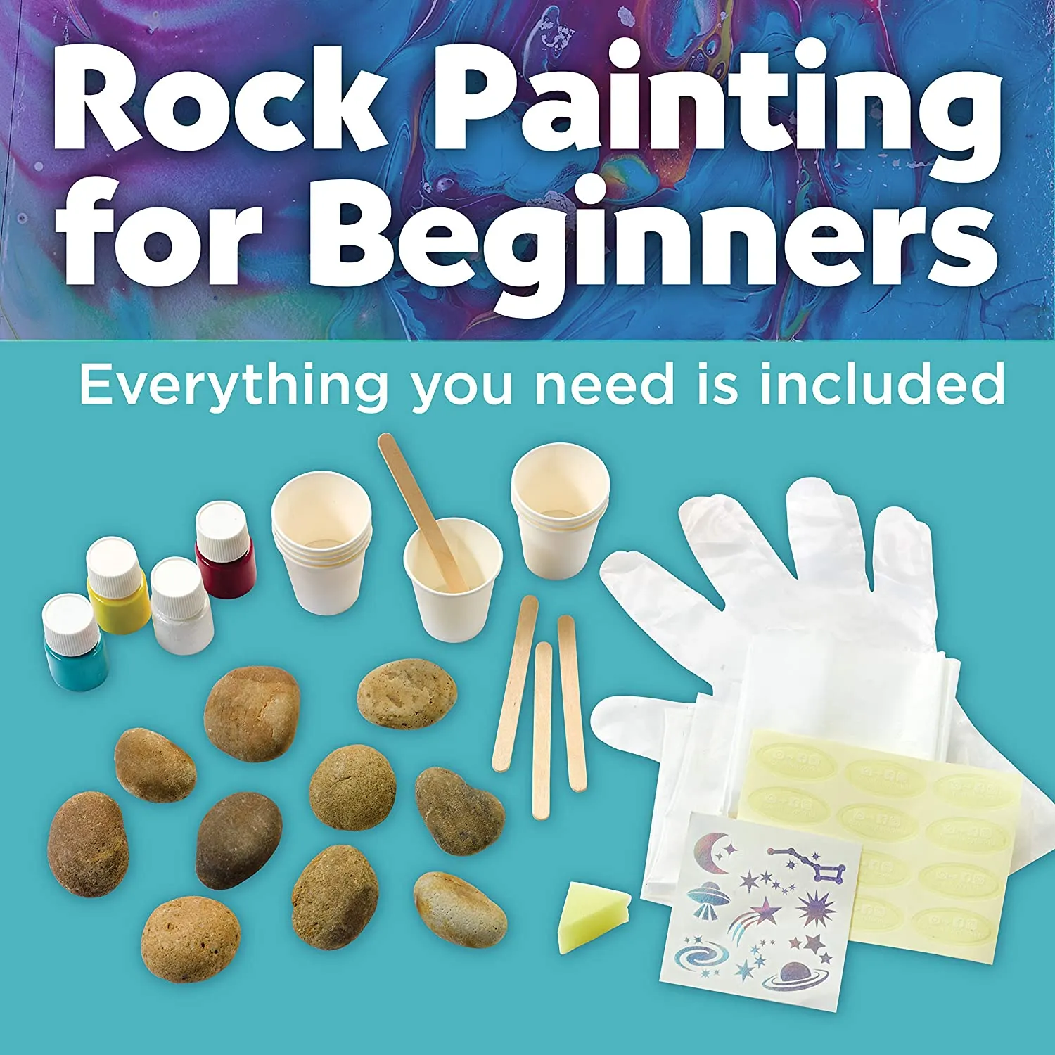 Hide & Seek Paint Pour Rocks