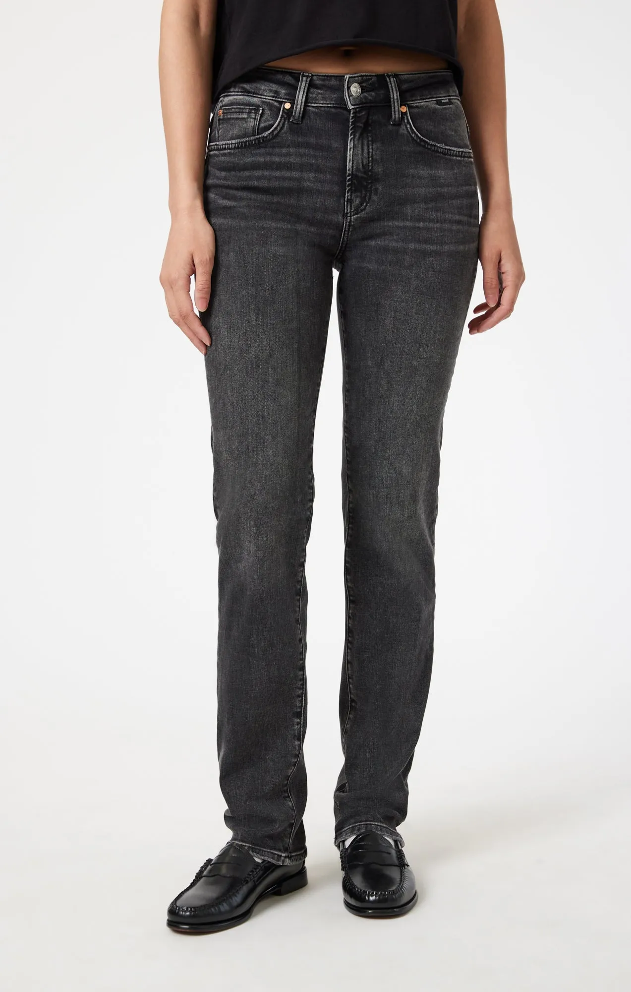KENDRA STRAIGHT LEG IN SMOKE BRUSHED FLEX BLUE