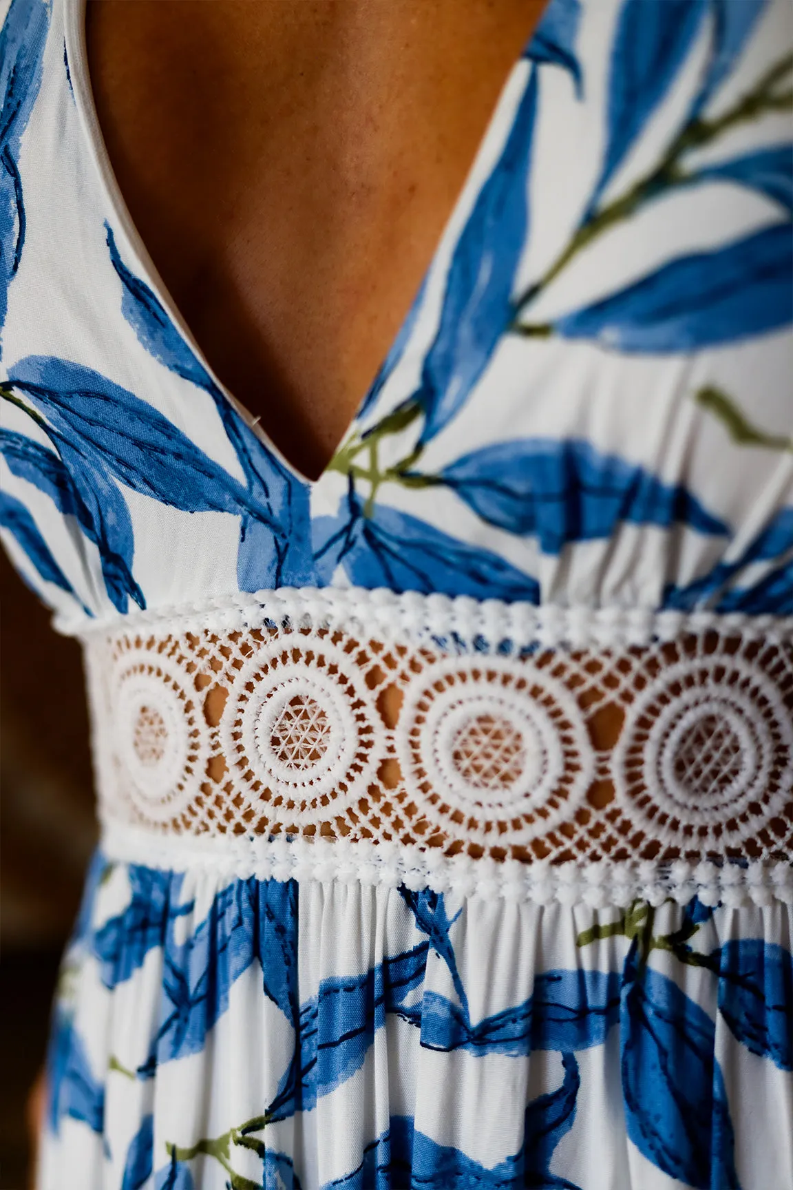Luciana Maxi Dress- Blue