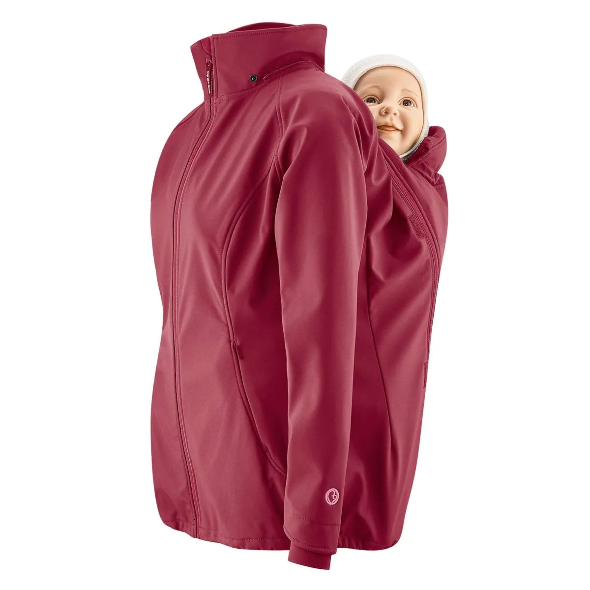 Mamalila Allrounder Softshell Maternity and Babywearing Jacket - Berry