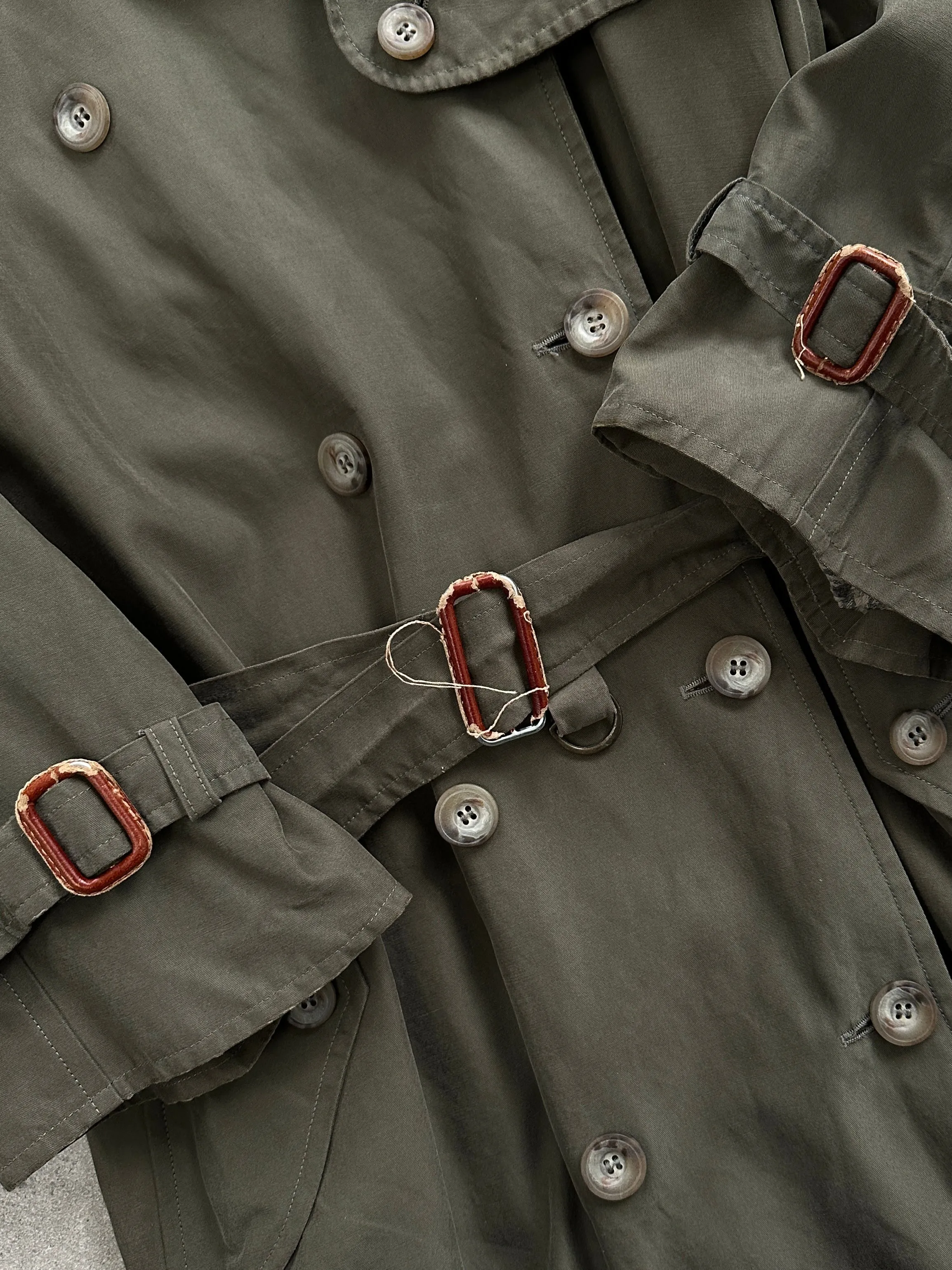 Max Mara Weekend Double Breasted Belted Trench Coat - M