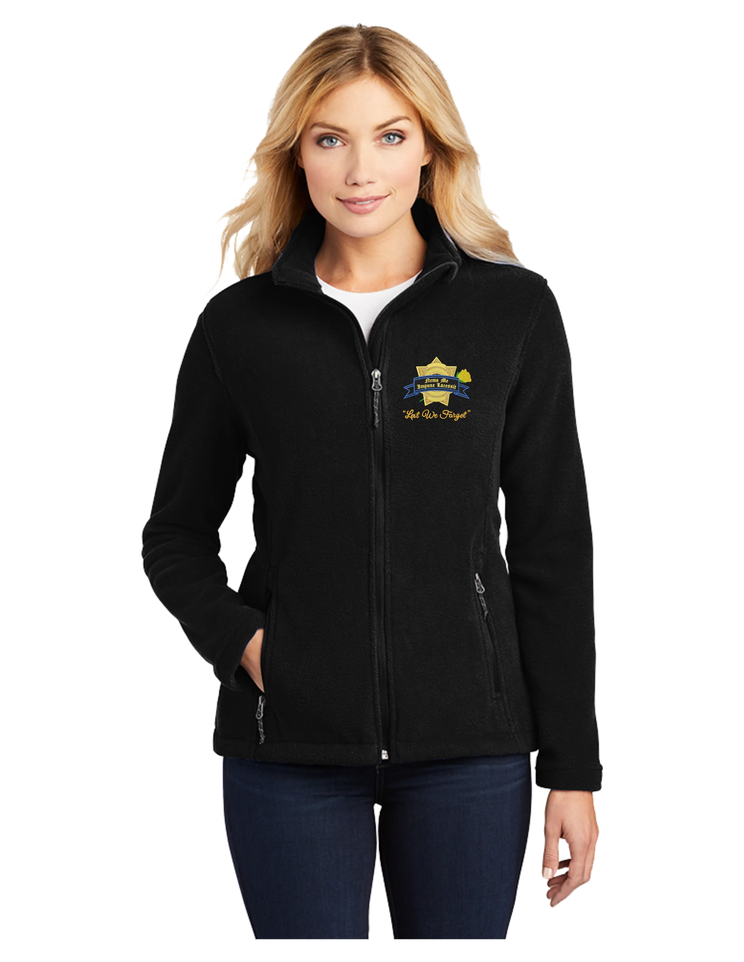 Mourning Badge - Ladies Fleece Zip-up