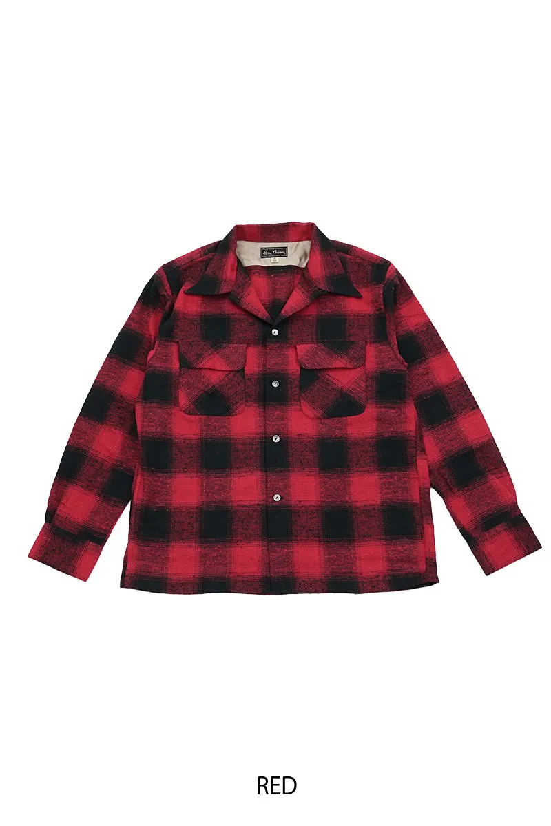 Ombre Check 2 Flap Open Shirt