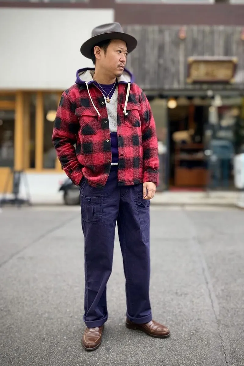 Ombre Check 2 Flap Open Shirt