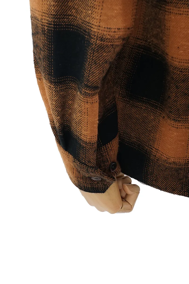 Ombre Check 2 Flap Open Shirt