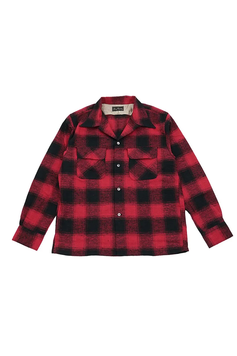 Ombre Check 2 Flap Open Shirt