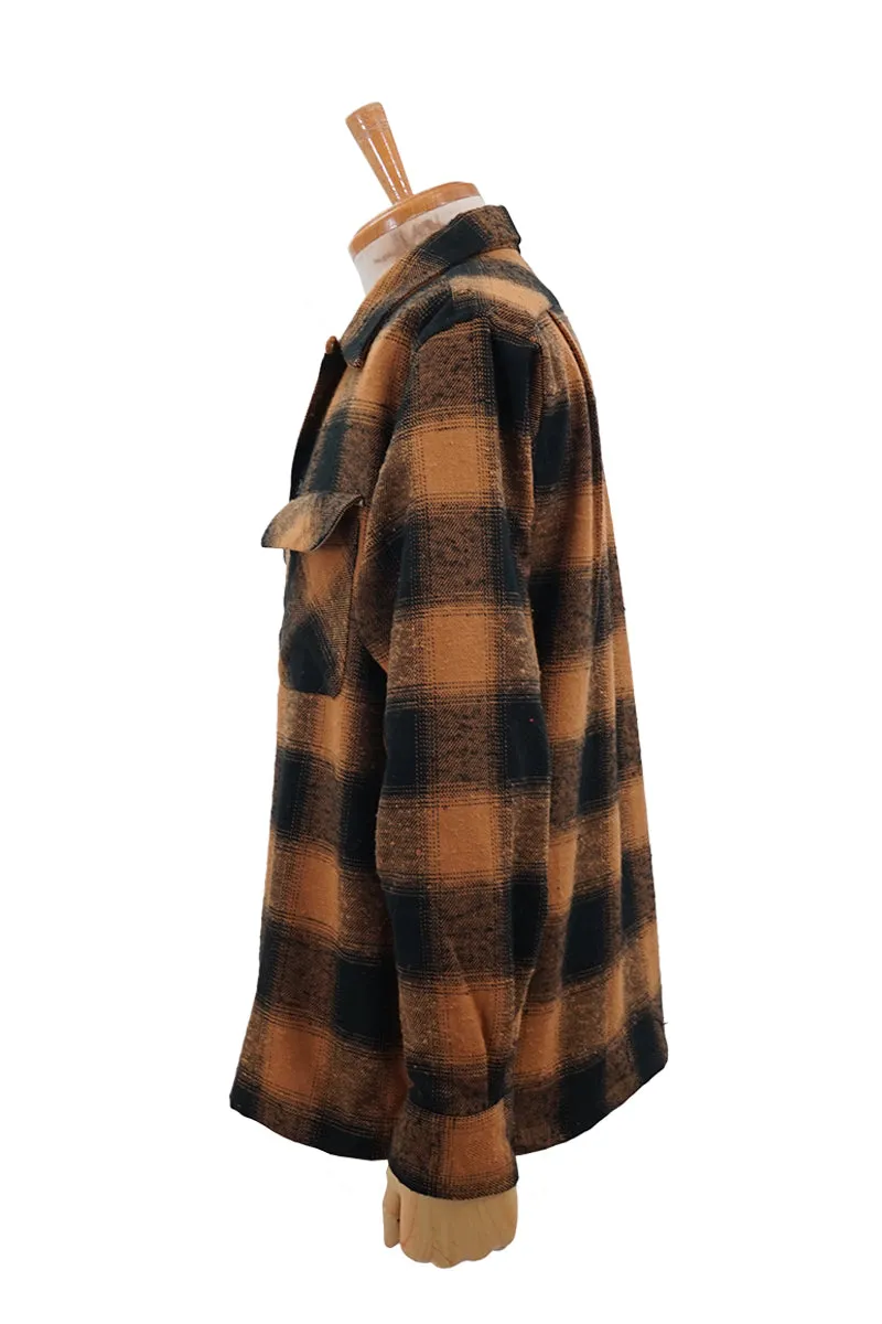 Ombre Check 2 Flap Open Shirt
