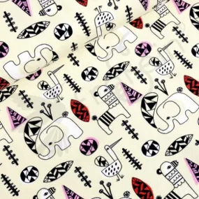 Organic Cotton Jersey - Llama