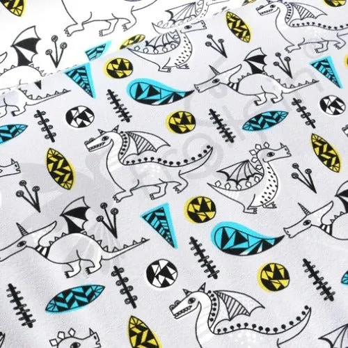 Organic Cotton Jersey - Llama