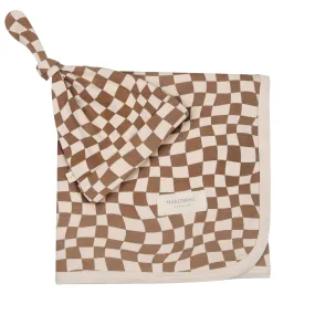 Organic Swaddle Blanket & Hat | Groovy