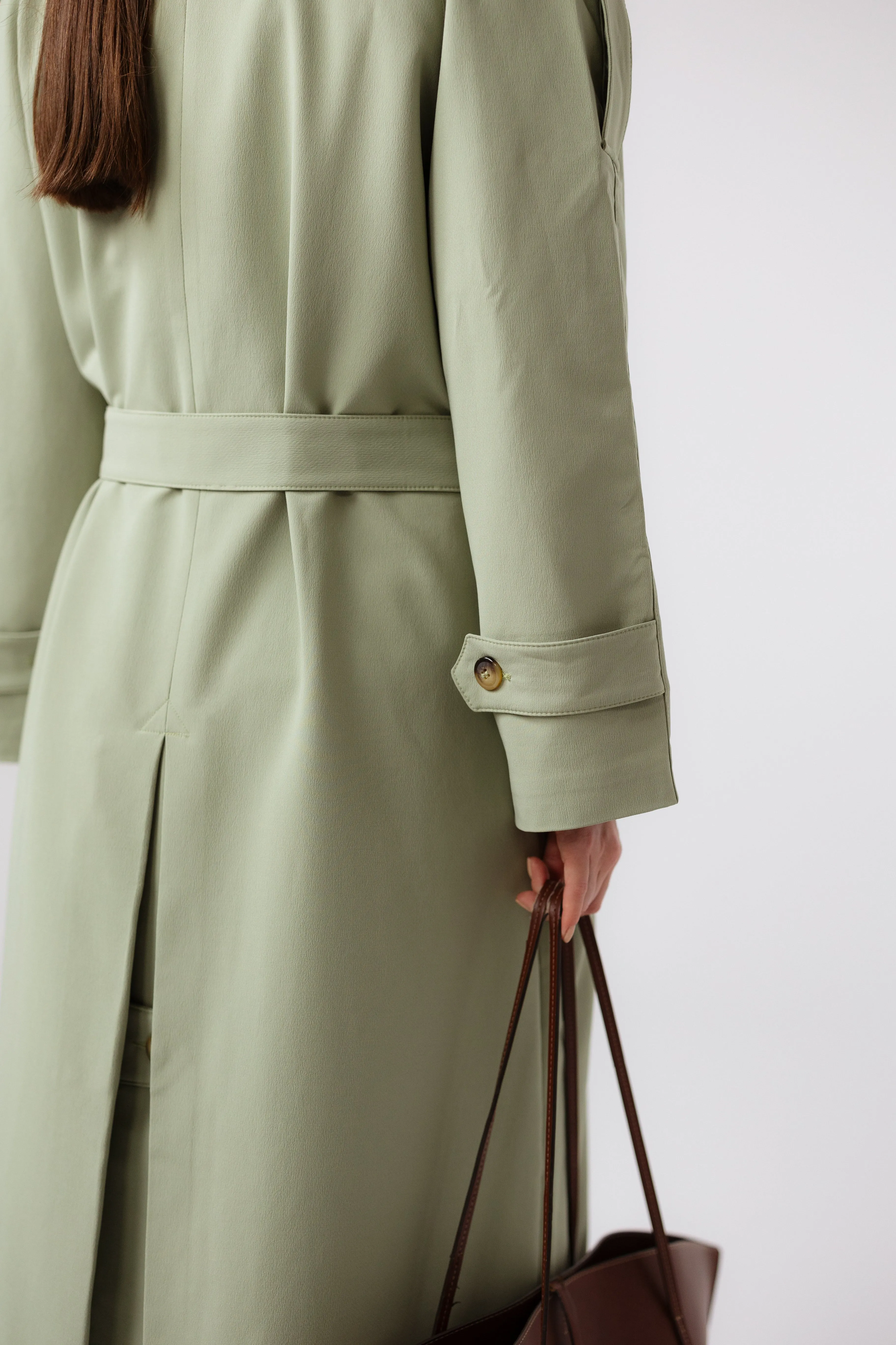 OSLO TRENCH COAT - FERNWOOD GREEN