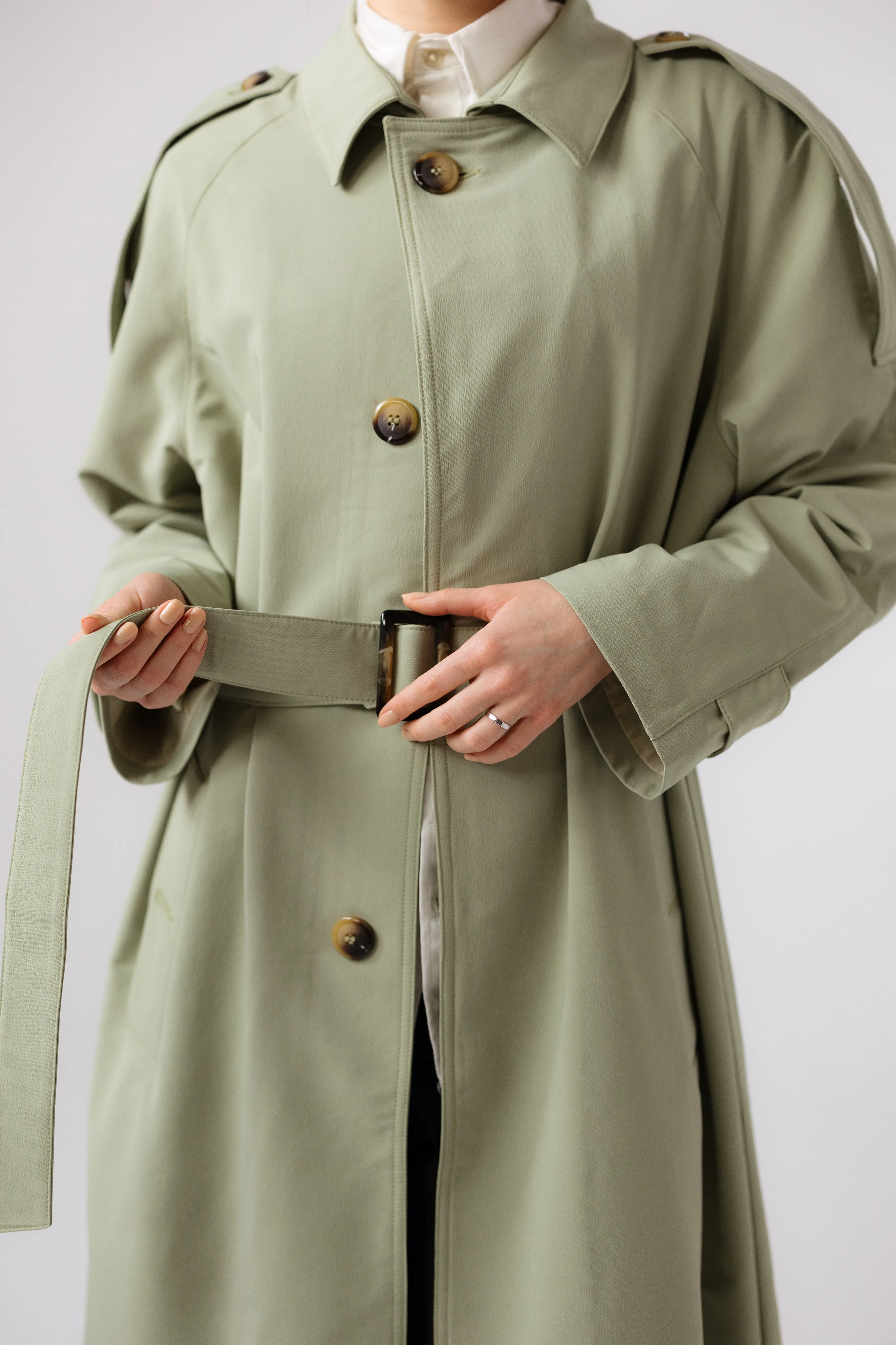 OSLO TRENCH COAT - FERNWOOD GREEN