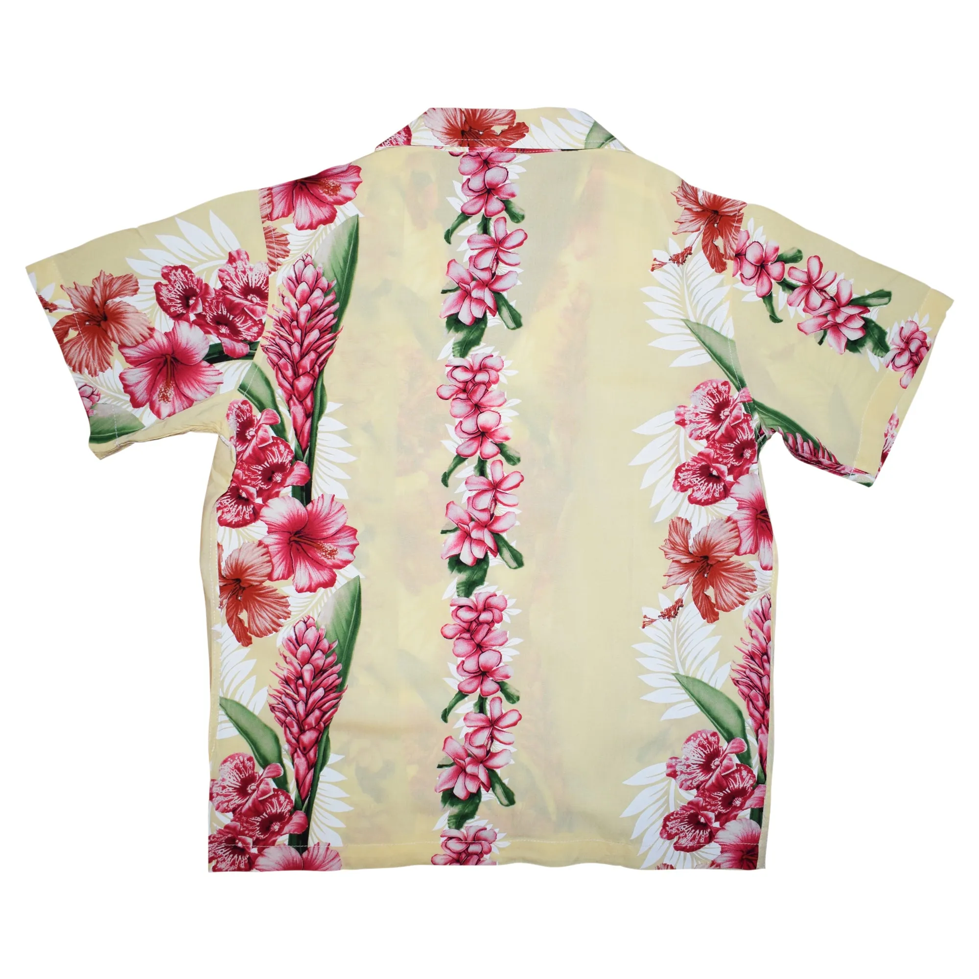 Plumeria Panel Boy's Shirt