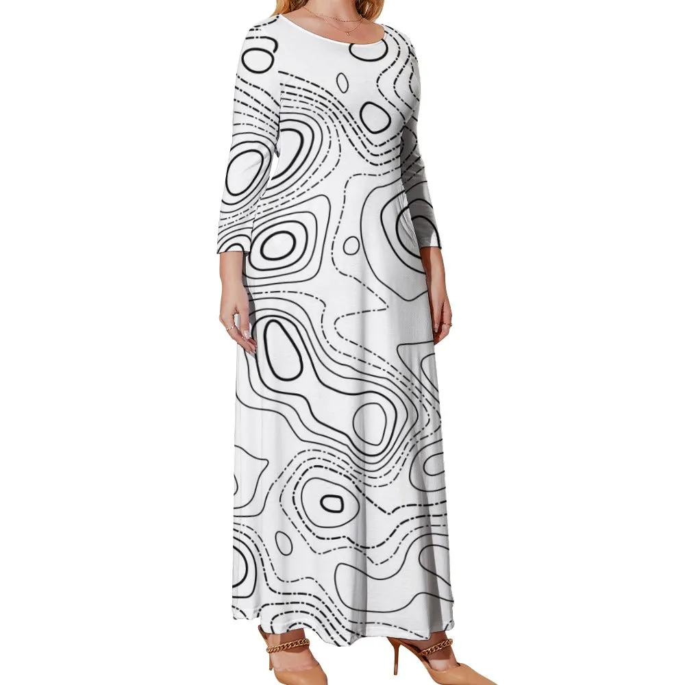 *Spring   Summer Collection* Plus Size Long Sleeve Pocket Maxi Dress