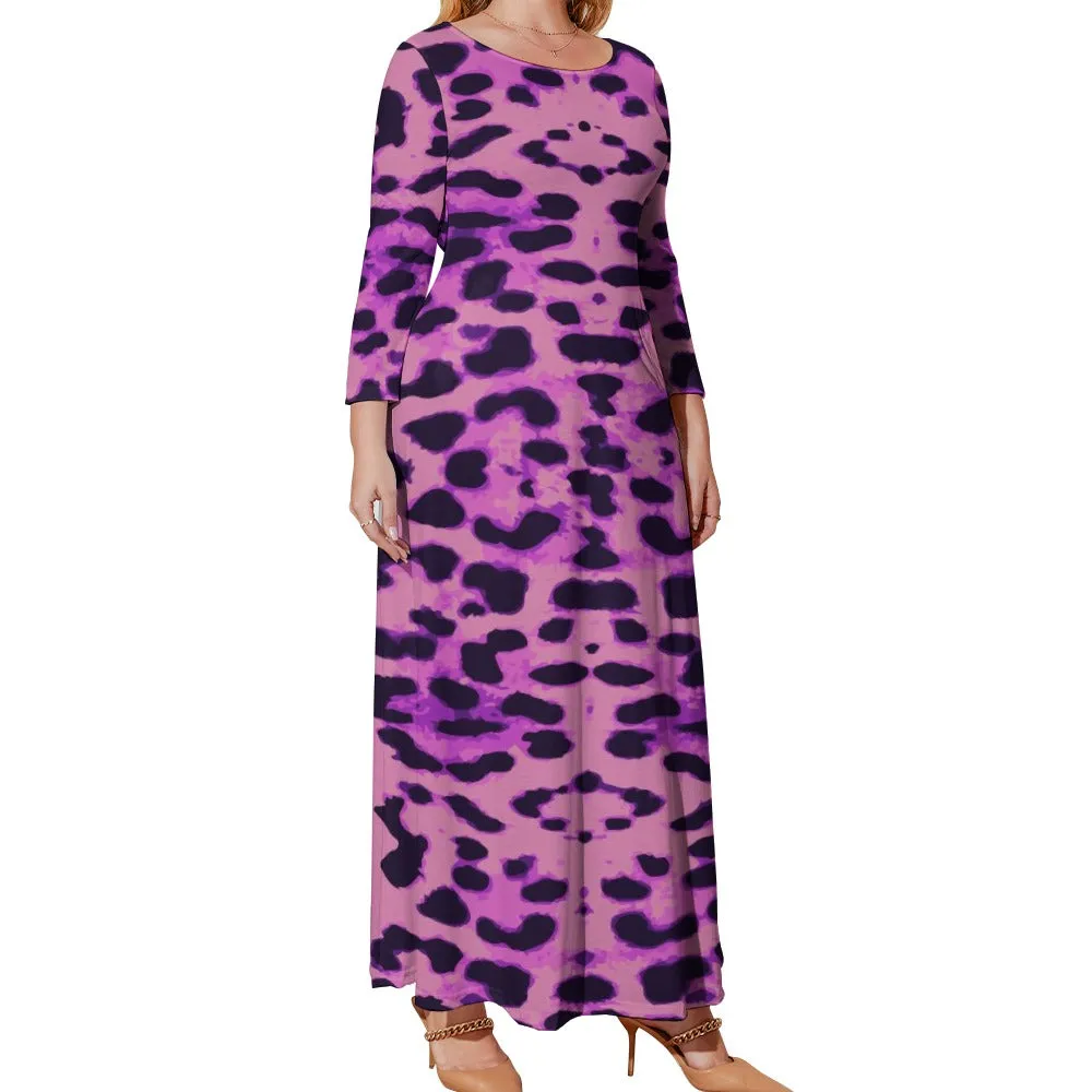 *Spring   Summer Collection* Plus Size Long Sleeve Pocket Maxi Dress