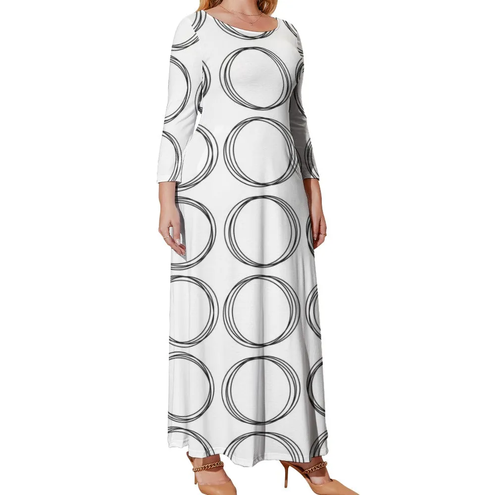 *Spring   Summer Collection* Plus Size Long Sleeve Pocket Maxi Dress