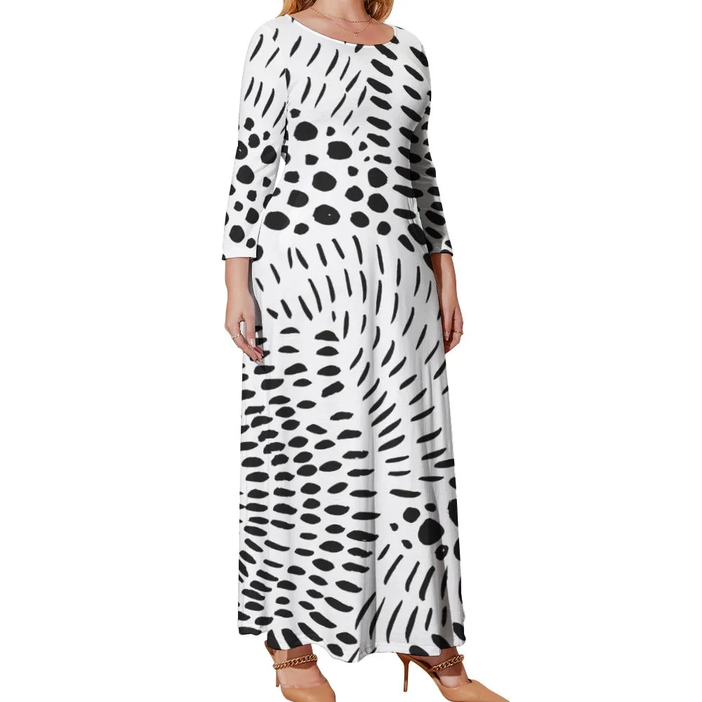 *Spring   Summer Collection* Plus Size Long Sleeve Pocket Maxi Dress