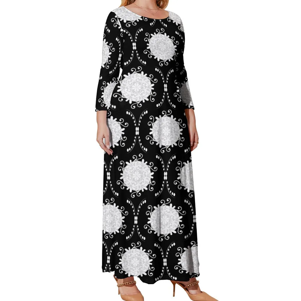 *Spring   Summer Collection* Plus Size Long Sleeve Pocket Maxi Dress