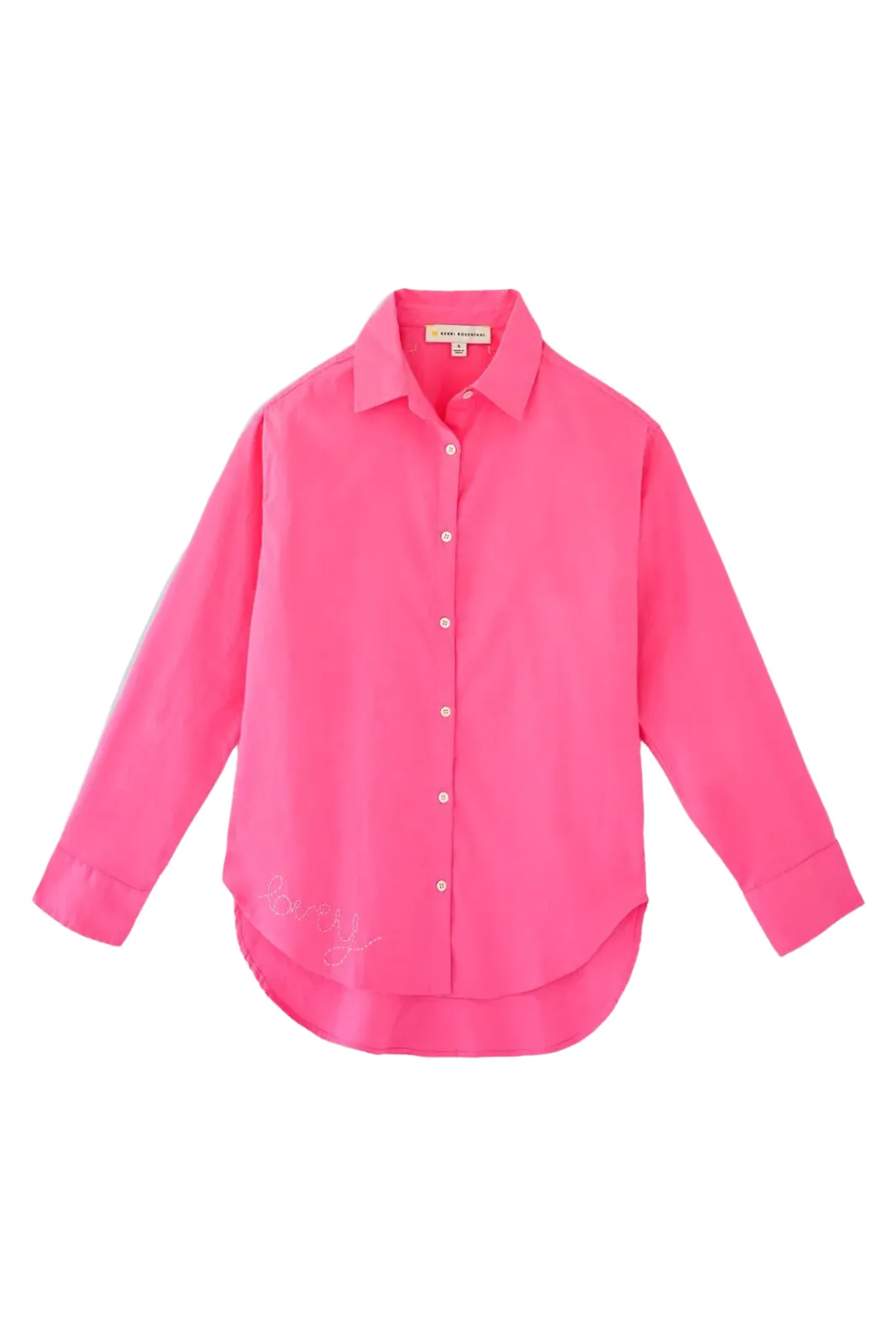 The Marti Shirt Linen, Electric Pink
