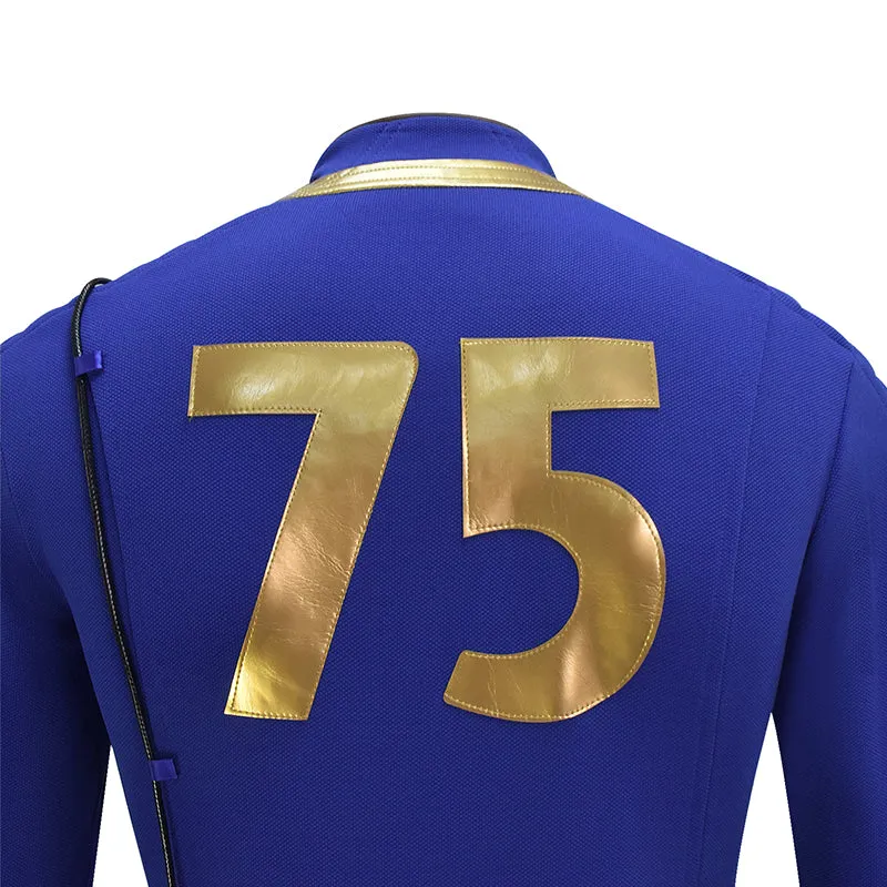 Vault 75 Jumpsuit Fallout Vault Cosplay Costume Vault Dweller Blue Jumpsuit Halloween Suit