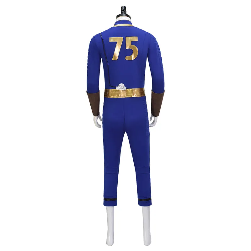 Vault 75 Jumpsuit Fallout Vault Cosplay Costume Vault Dweller Blue Jumpsuit Halloween Suit
