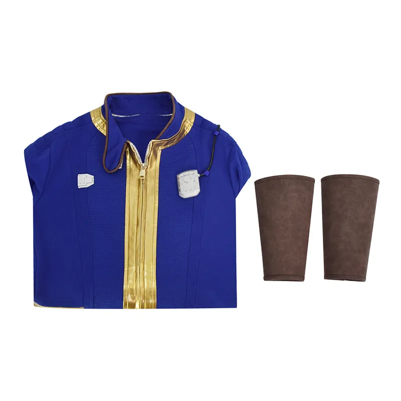 Vault 75 Jumpsuit Fallout Vault Cosplay Costume Vault Dweller Blue Jumpsuit Halloween Suit