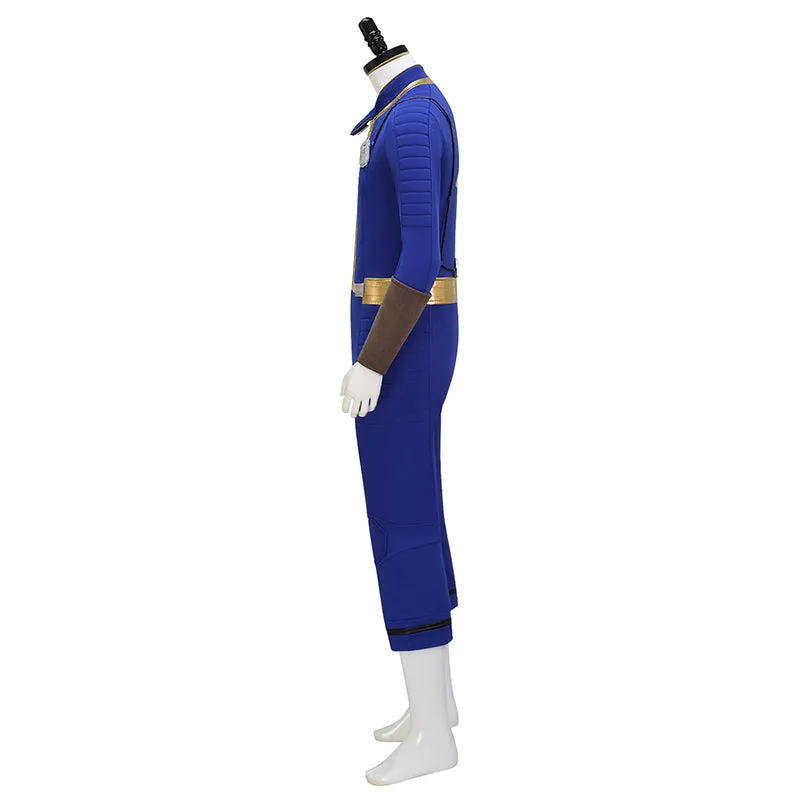Vault 75 Jumpsuit Fallout Vault Cosplay Costume Vault Dweller Blue Jumpsuit Halloween Suit