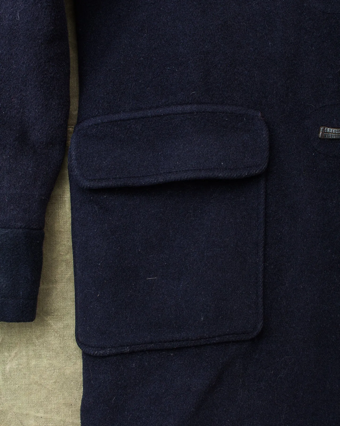 Vintage 60's "Gold Label" Gloverall Wool Duffle Coat Navy