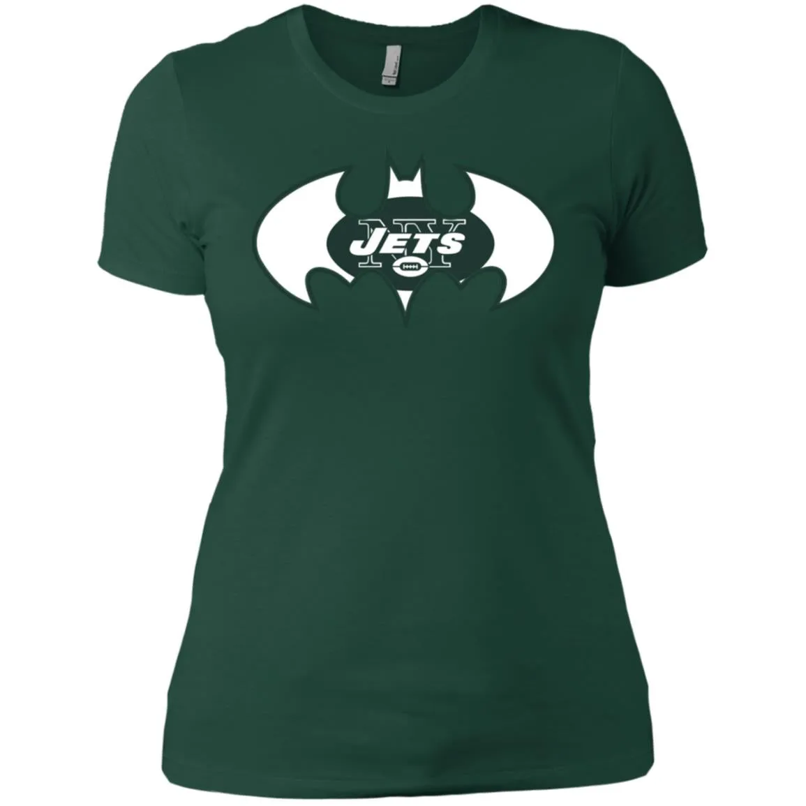 We Are The New York Jets Batman Nfl Mashup Women Cotton T-Shirt