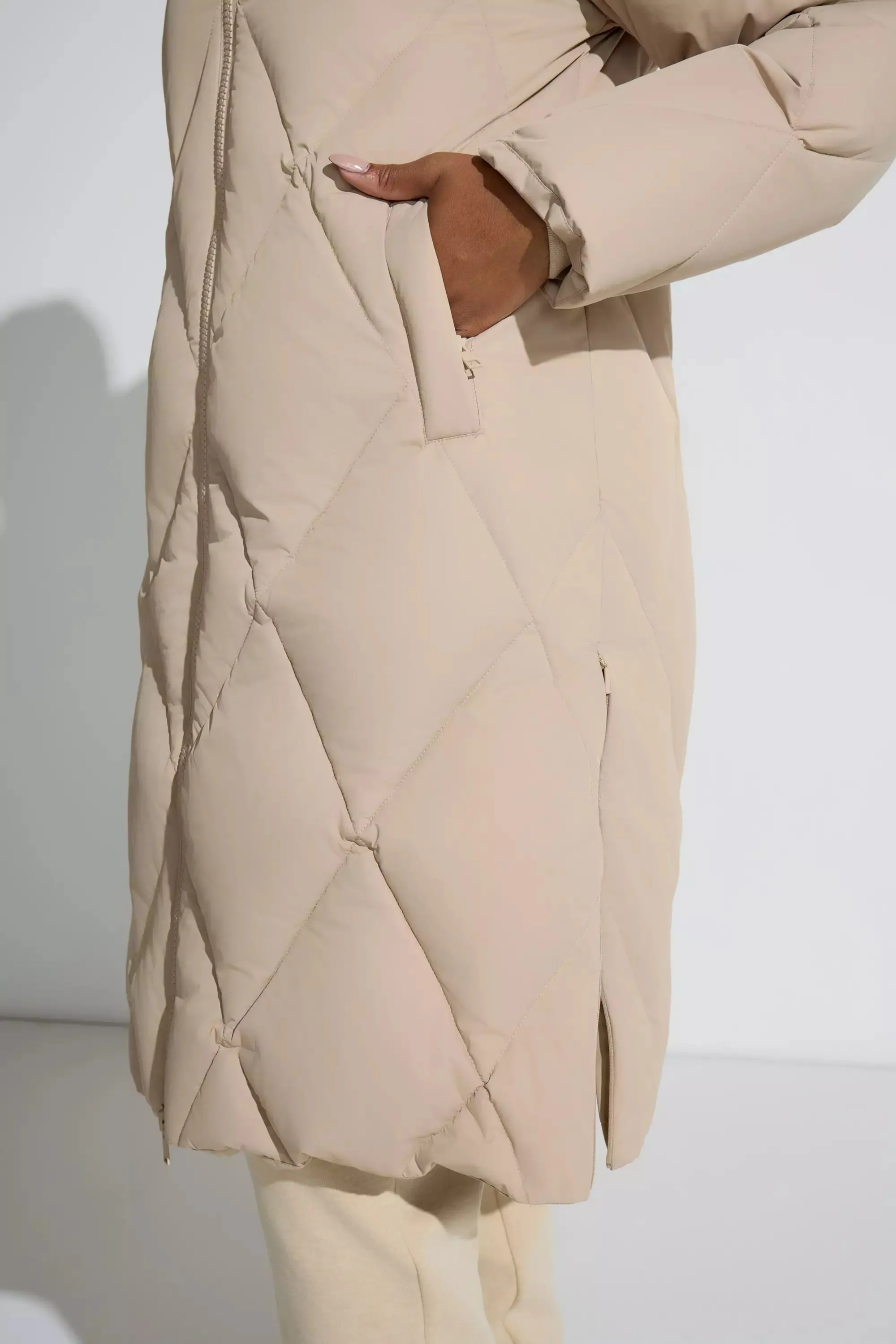 Women’s Diamond Quilt Long Down Parka